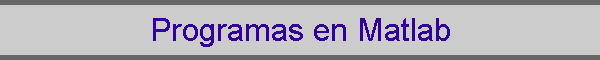 Programas en Matlab