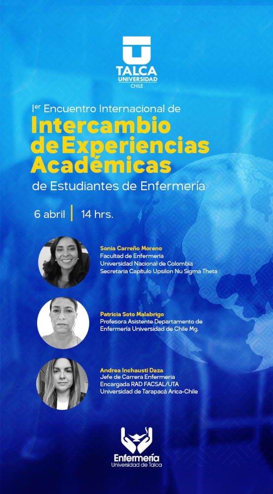 Jefa de Carrera de Enfermería participa en el Primer Encuentro  Internacional de intercambios de experiencias académicas – Universidad de  Tarapacá